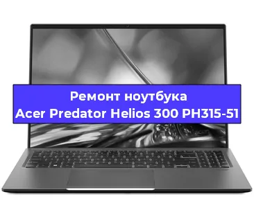 Замена материнской платы на ноутбуке Acer Predator Helios 300 PH315-51 в Краснодаре